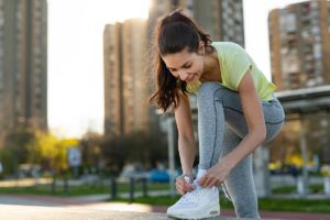 Foto Frau beim Joggen